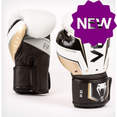 Venum - Elite Evo Boxing Gloves - White/Gold